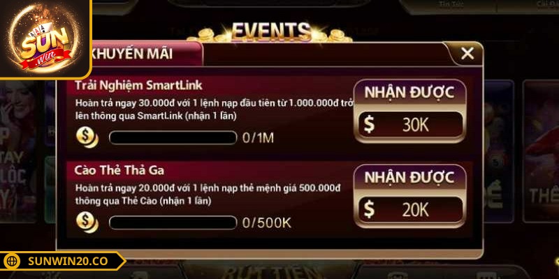 Có nhiều events tặng thưởng khủng khi tham gia quay hũ
